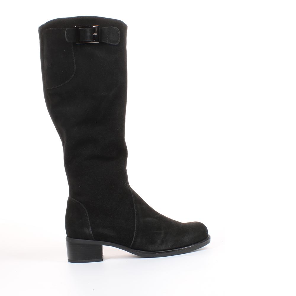 La Canadienne Womens Poppie Black Suede Fashion Boots Size 7.5 Waterproof